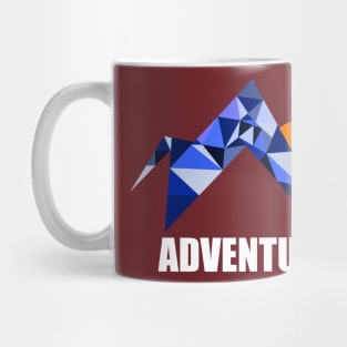 Geometric Mountain Adventure Mug